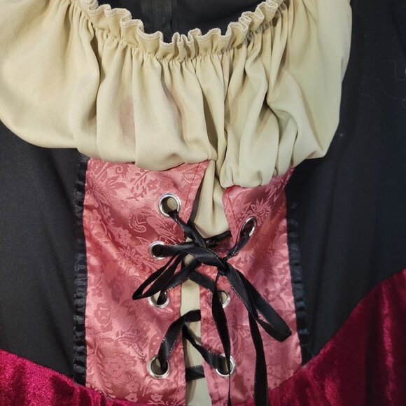 Pirate Wench Costume Dress 3x 4x plus - Picture 2 of 6